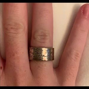 Tiffany’s thick silver ring